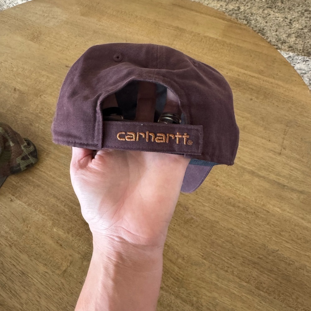 Carhartt Men's/ Women’s Unisex Cotton Canvas Cap (BlackBerry)​ - Picture 3 of 4